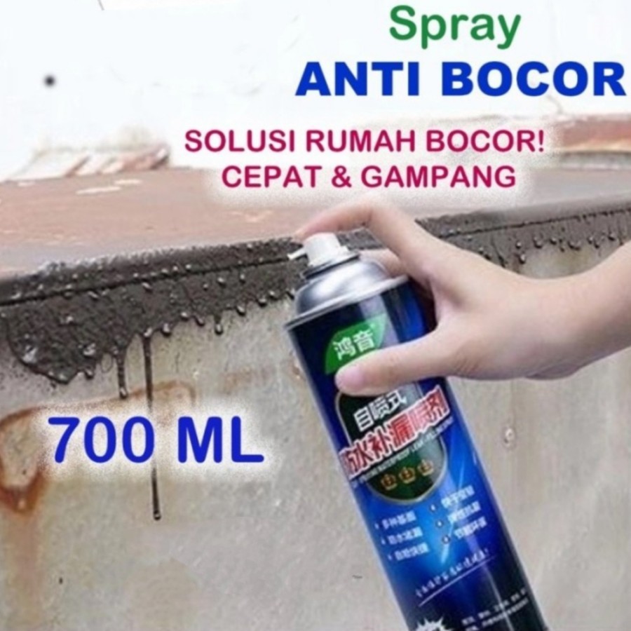 NA - Spray Waterproof Atap Bocor Tahan Air 700ml Spray Tambal Bocor