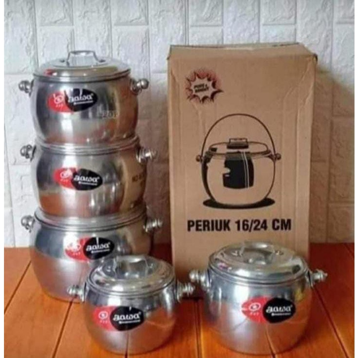 [Ready] Periuk Set Jawa 5 Pcs UK 16-24 CM