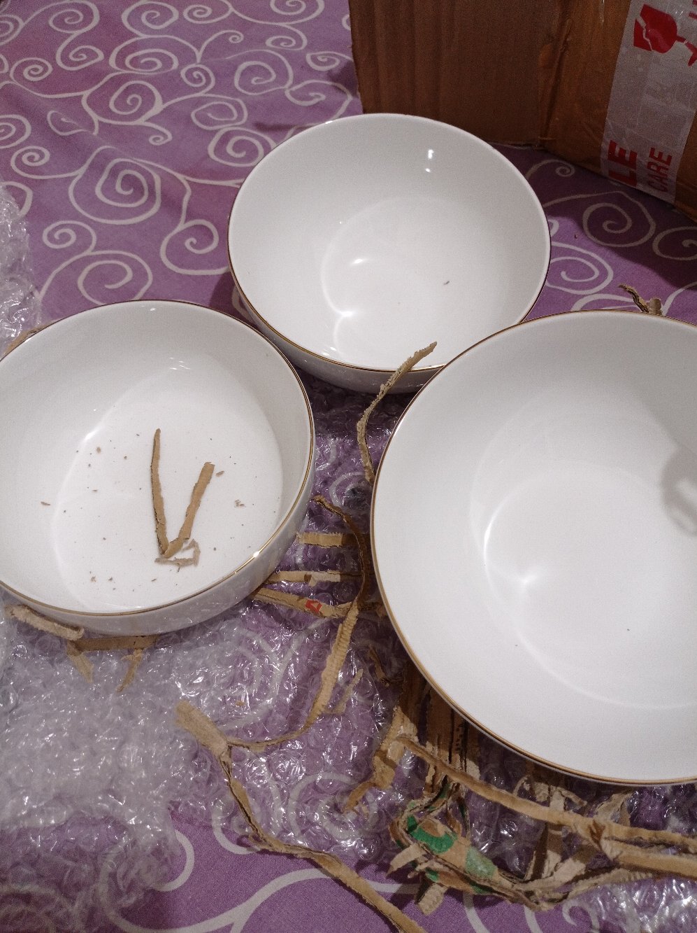 Mangkok Ramen List Emas / Ukuran 16cm / Mangkuk Mie