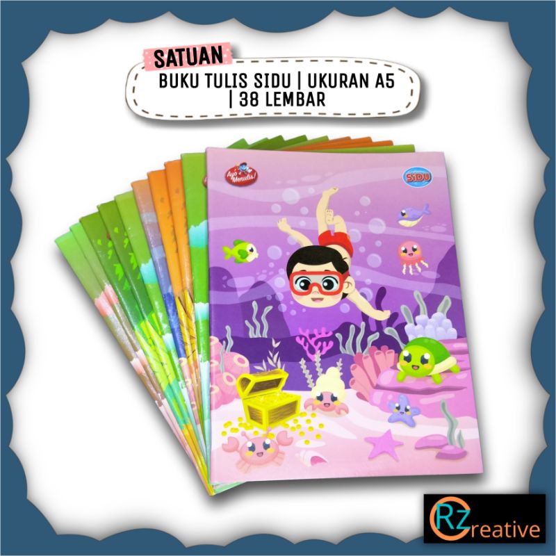 

[1 PCS] Buku Tulis SIDU Ukuran A5 58 Lembar