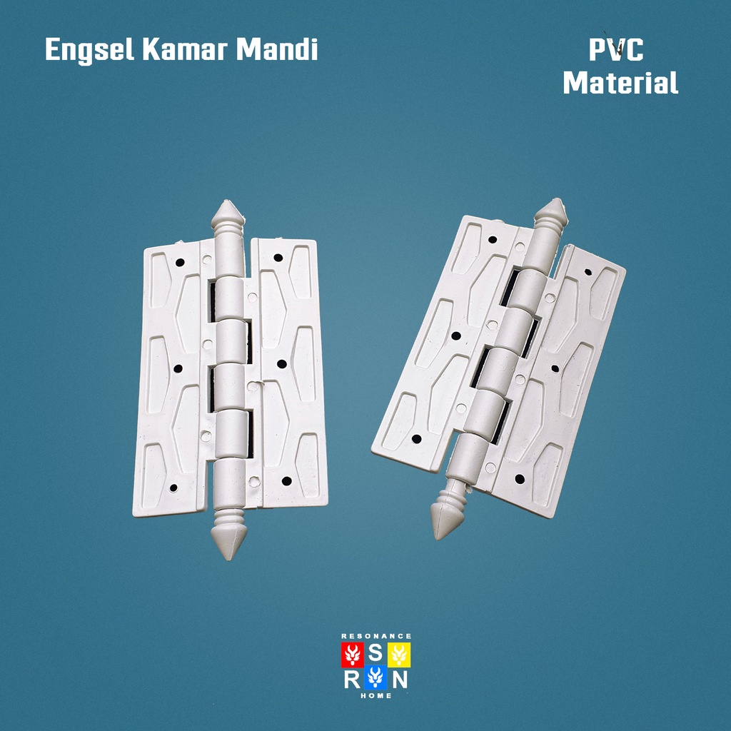 Engsel PVC Pintu Kamar Mandi 4&quot; / Engsel WC Toilet Tebal Resonance Home