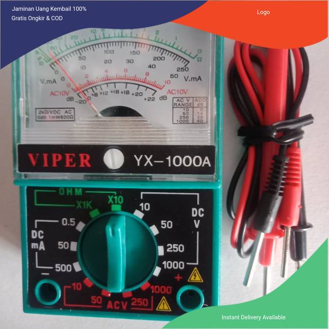 

Avometer analog kecil / Avo analog Multitester analog kecil Merk VIPER atau yang setara