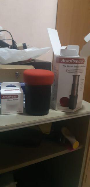 Aeropress Go Travel Free Steel Metal Filter Coffee Press Portable Cold Brew Maker