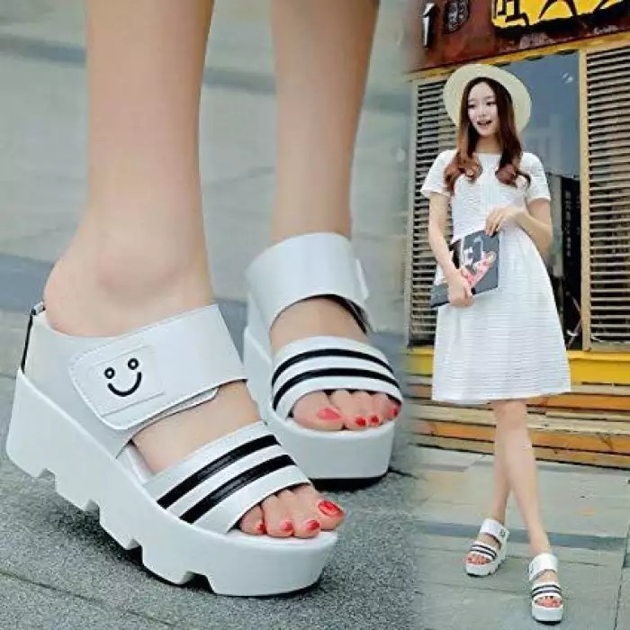 jf04-Wedges Gerigi Smile Sandal Wanita Wedges