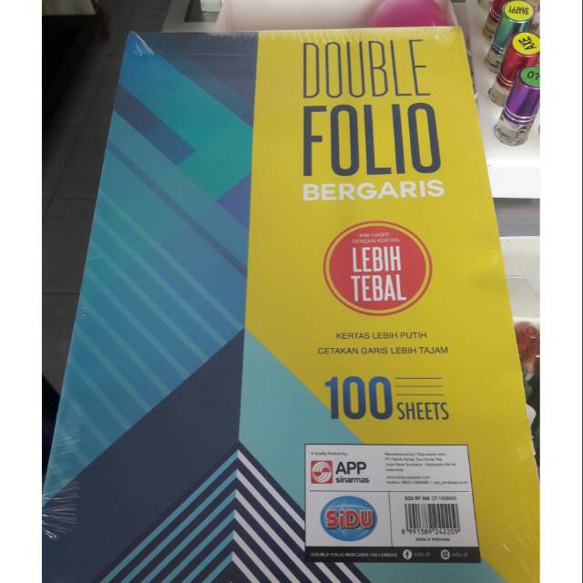 

Kertas Folio Bergaris / Kertas Double Folio Bergaris isi 10 pcs