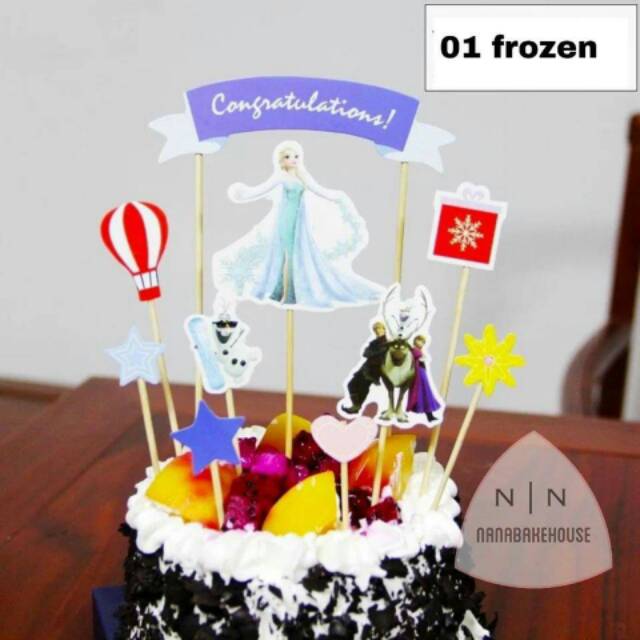 topper cake kartun animasi / topper cake ultah anak