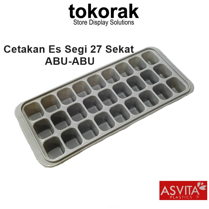 CETAKAN ES BATU SEGI 27 SEKAT ASVITA RIT- 848 -ICE CUBE TRAY