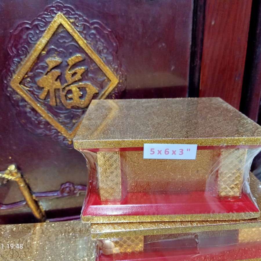 dudukan / tatakan patung rupang / alas rupang 5 x 6 x 3 / 5x6x3 inch / 12.5 x 15 x 7.5 cm