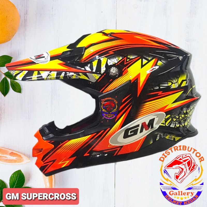 HELM GM SUPER CROSS FLASH ORANGE ORIGINAL
