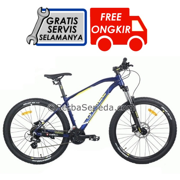 Sepeda MTB | Sepeda Thrill Vanquish 3.5 27.5 - BIRU KUNING 16