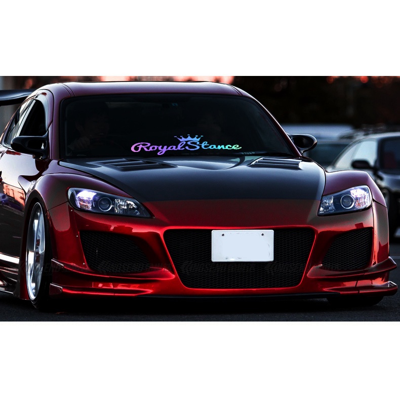 Royalstance Windshiled Sticker Laser MidNight Stiker Mobil Dekorasi Pintu Mobil Decal