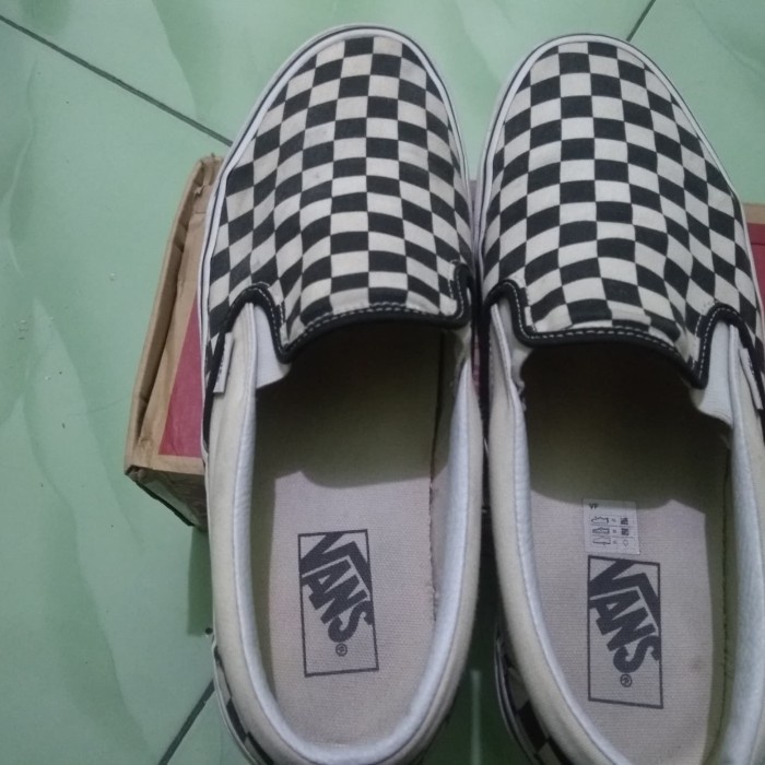Vans Slip On Black White Checkerboard Original