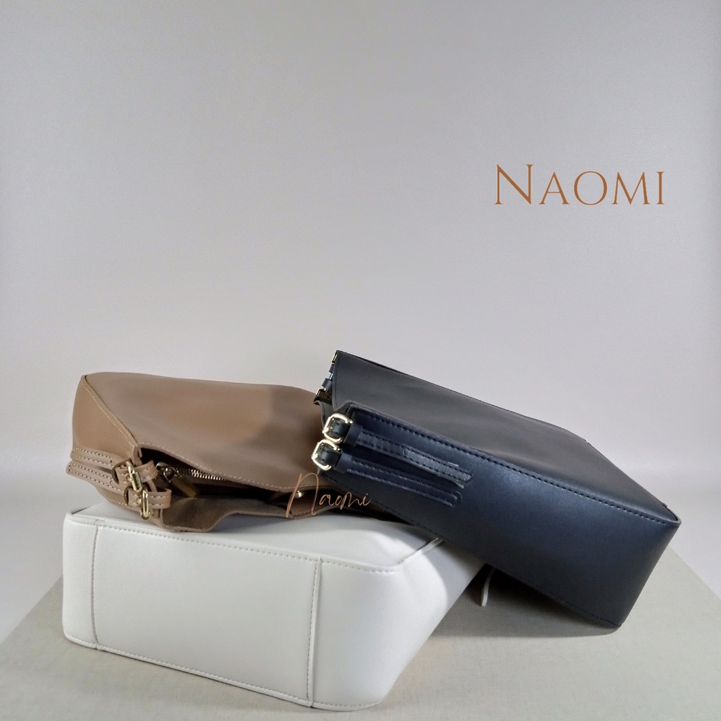 NAOMI - Poppy Shoulder Bag Import Premium Bag - Tas Bahu Wanita Kulit Sintetis - Tas Kerja - tas Besar - Big Size - tas naomi - naomi bag - women bag