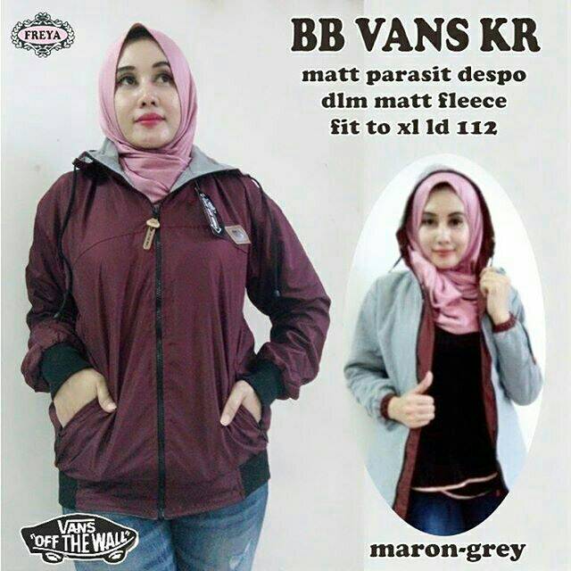JAKET CEWEK BOLAK BALIK  VANS