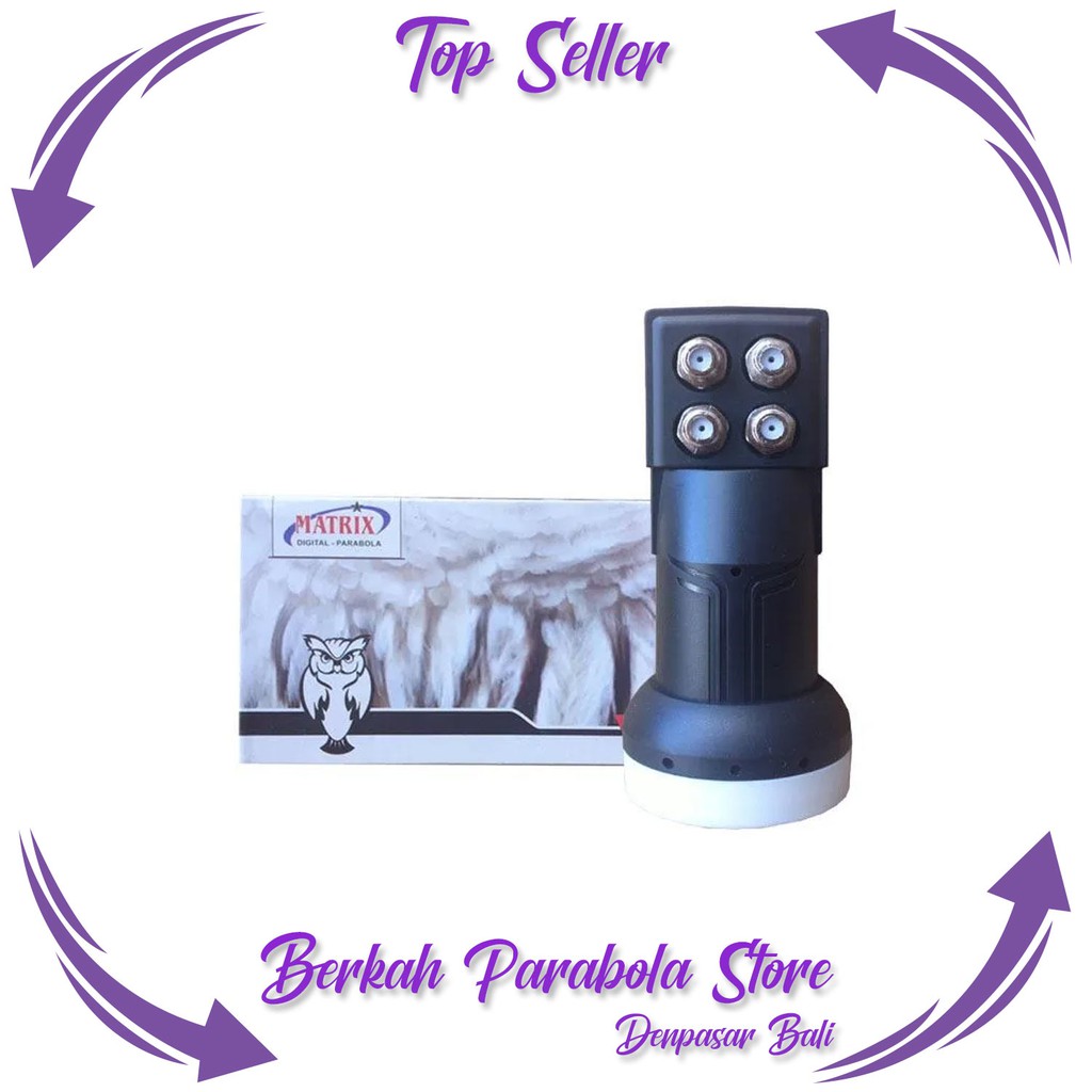 Matrix MK-II Quad Out LNB KU Band 1 Satelit 4 Receiver Produk Terbaik BPS