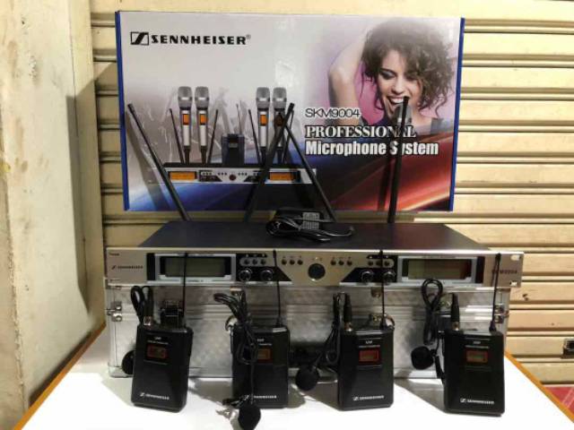 Mic wireless sennheiser skm-9004.mic UHF 4channel  clip on
