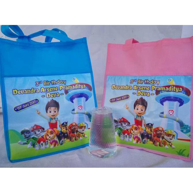 

Jual Tas Nk Custom Souvenir Ulang Tahun Anak Harga Murah Goodie Bag
