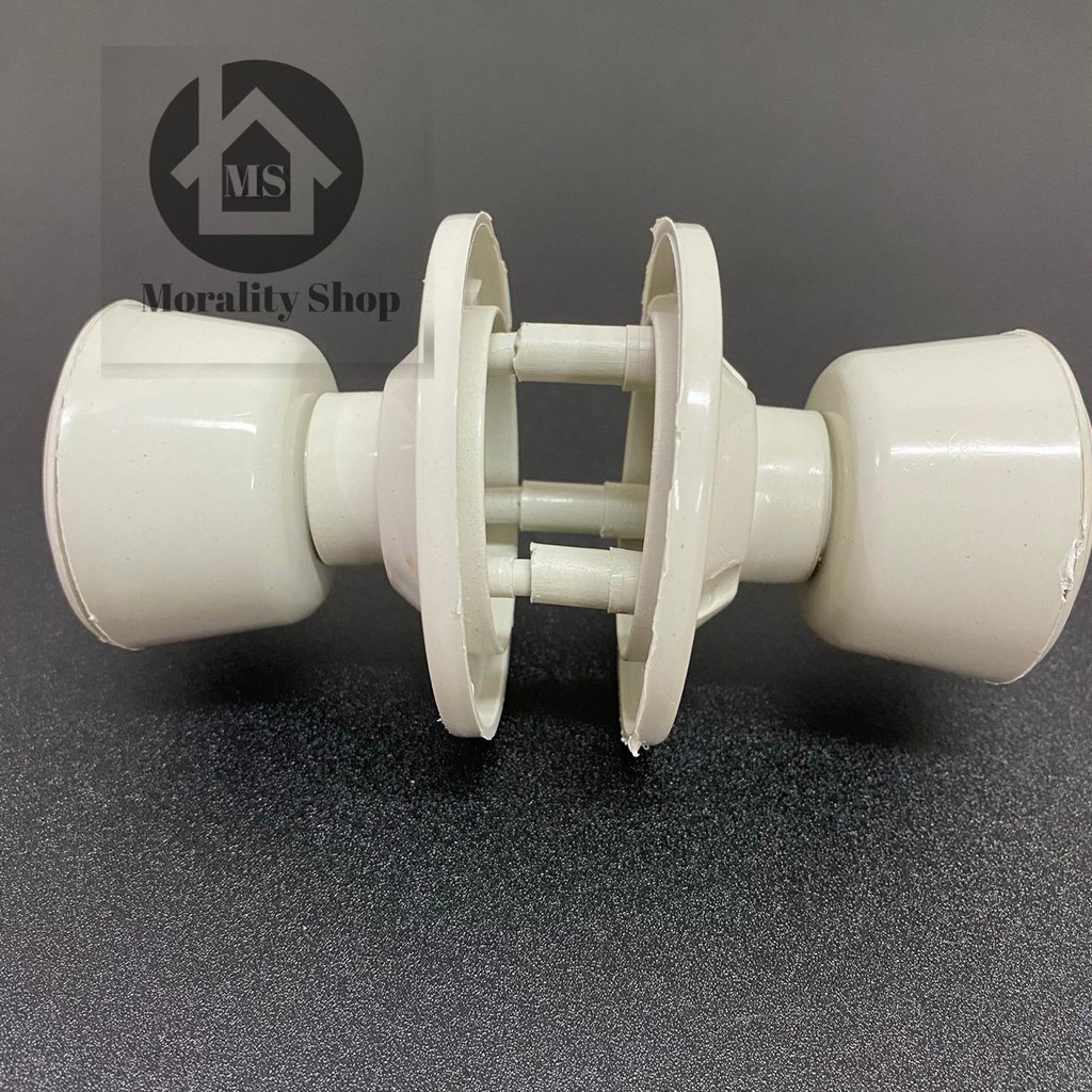 Tarikan kunci bulat pintu PVC- Handle pegangan door gagang Pintu plastik kamar mandi B25