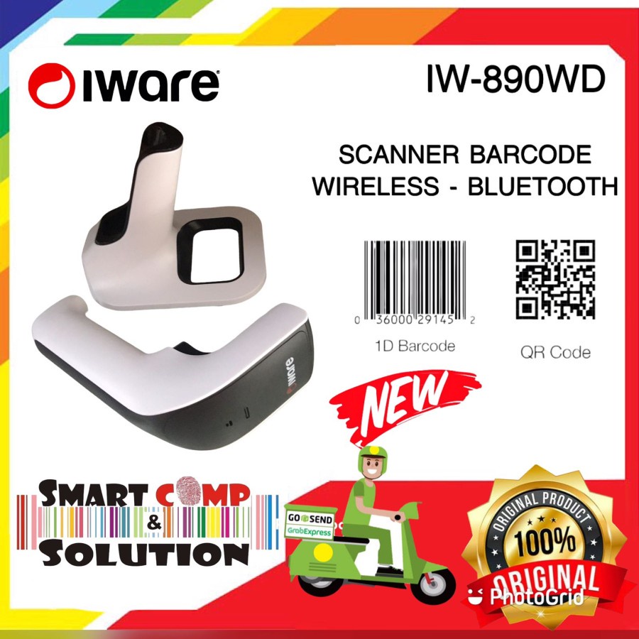 Barcode Scanner Wireless Bluetooth 1D 2D Iware IW-890WD / 890WD