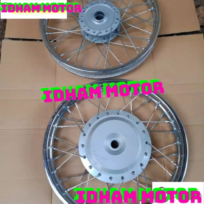 VELG SET SECOND DEPAN BELAKANG JARI-JARI HONDA BEAT, VARIO LAMA ASLI