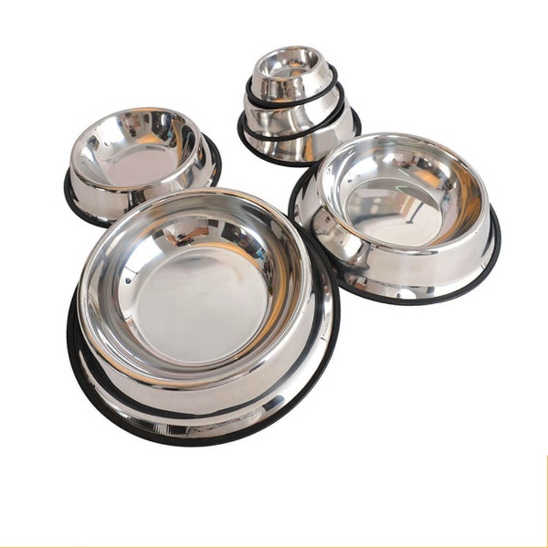 Mangkok Stainless Steel 15 cm Mangkuk Tempat Makan Minum Kucing Anjing