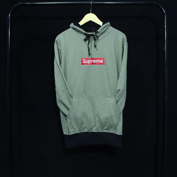 JAKET HOODIE SUPREME OLD GREEN SWAG DISTRO Slayershop