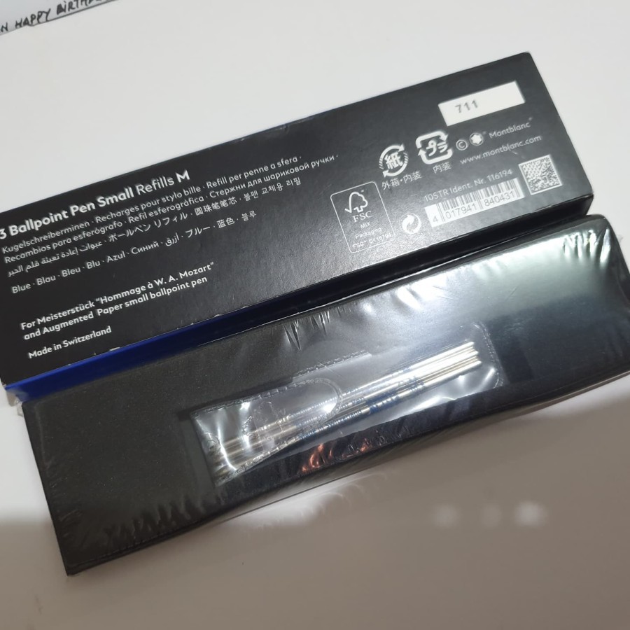 

PS-Refill Montblanc Ballpoint Small pack isi 3pcs