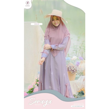 gamis soraya set khimar by dienna