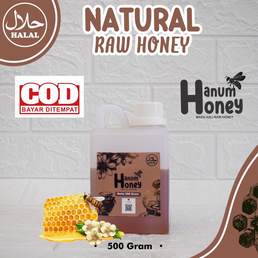 

Madu Murni Asli - Hanum Honey Natural Raw Honey I Madu Hutan Liar Desaign Foto