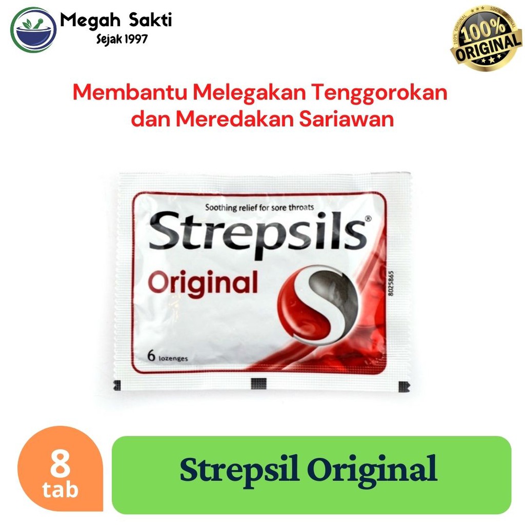 

MGS - Permen Strepsil Original Cool 8 tablet Strepsils