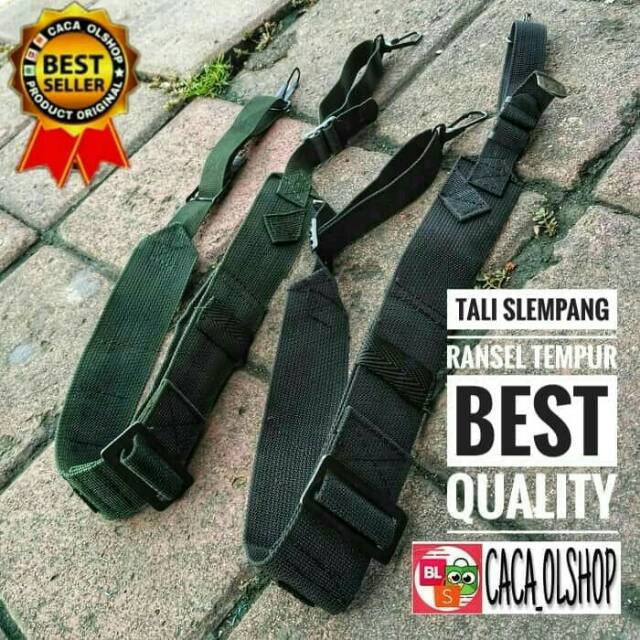 [ +Tali Slempang ] Ransel Tempur M45/RPK Hijau TNI Hitam Brimob Original Anti Air