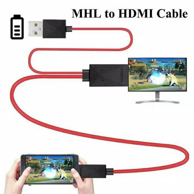 MHL to HDMI Adapter Micro USB to HDMI 1080P HD TV Cable Adapter for Android 11PIN phone