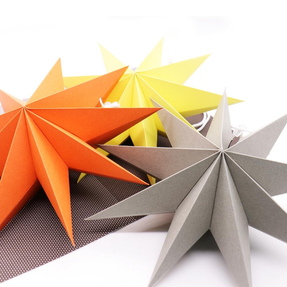 [Elegan] Paper Star Lantern 3D Festival Wedding Untuk Rumah Dekorasi Pohon Xmas Props Dekorasi Natal