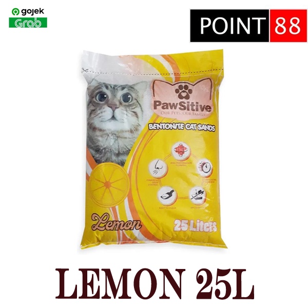 PASIR KUCING PAWSITIVE LEMON 25L (GRAB/GOSEND)