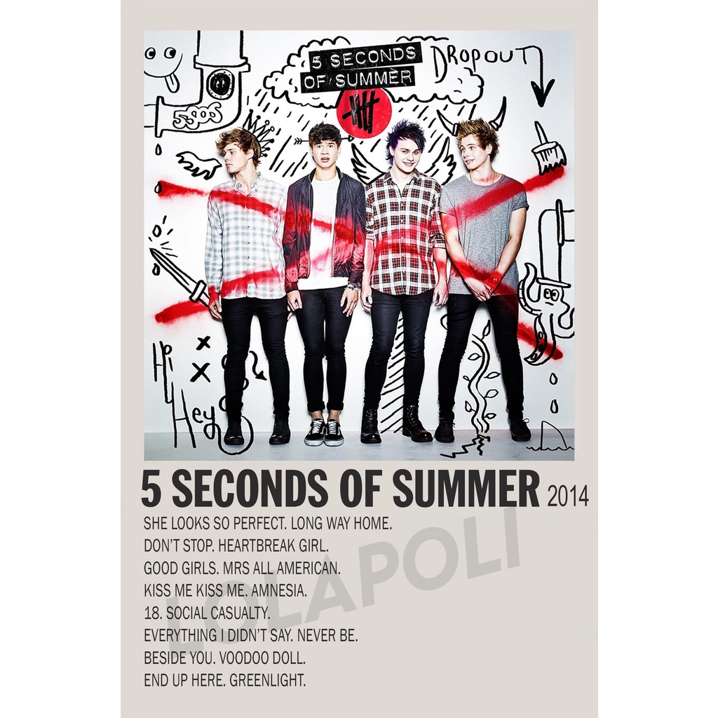 Poster Cover Album 5 Seconds of Summer