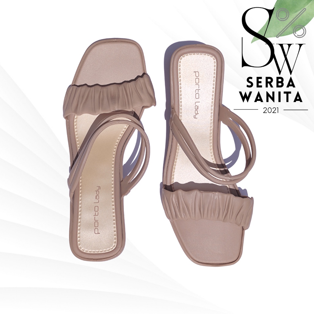 Sendal Wanita Karet Jelly 2023 Terbaru Porto Lady ZKS Sendal Jelly Tali Wanita Terkini Sandal Wanita Terbaru Sendal Jelly wedges