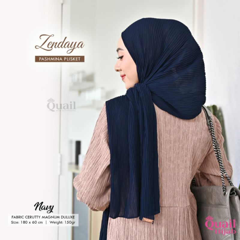 ZENDAYA PASMINA PLISKET ORI QUAIL HIJAB