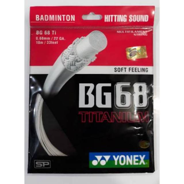 Senar Yonex BG 68 Titanium Senar Raket Bulutangkis Senar Raket Badminton