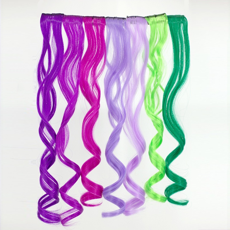 50cm Wig / Rambut Palsu Model Wanita Korea Manis Gelombang Panjang Aksesoris Mode TOTALL