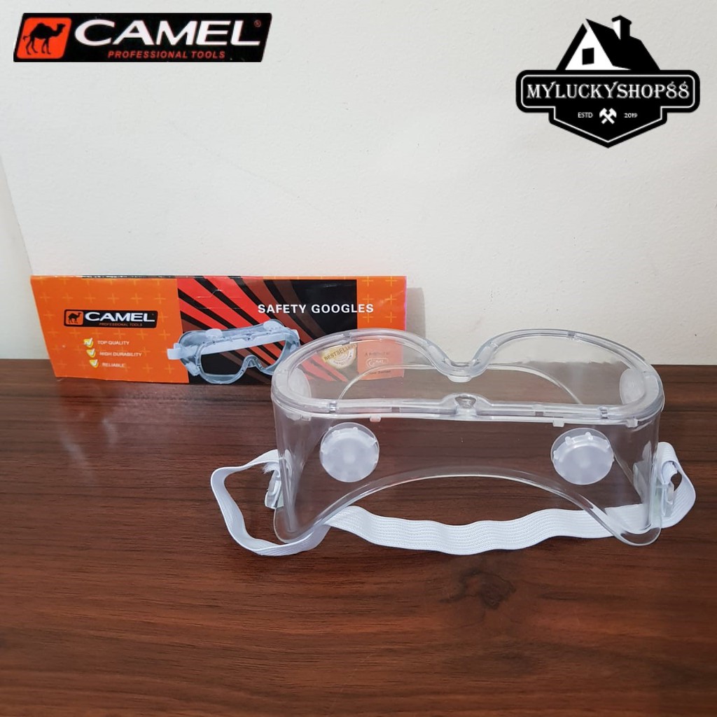 Camel Kacamata Goggle Anti Fog Kacamata Las Safety Medis Laboratorium