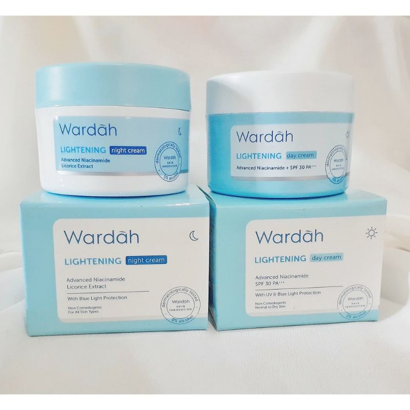 Wardah Lightening Day Cream &amp; Night Cream 30 gr/Original