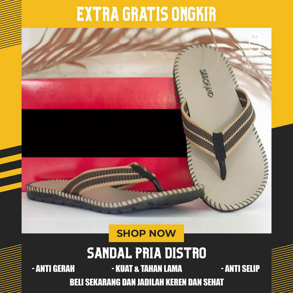 sendal karvil cowok keren / Sandal Distro pria murah / sandal lebaran