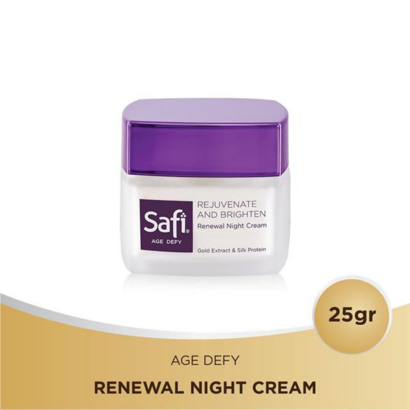SAFI AGE DEFY RENEWAL NIGHT CREAM 25 Gr / cream malam safi / cream wajah