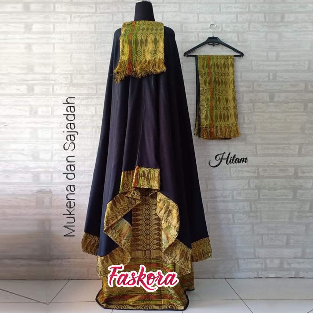 Mukena Songket Bali Jumbo / Mukena Bali Songket Jumbo / Mukena Dewasa Songket Sajadah