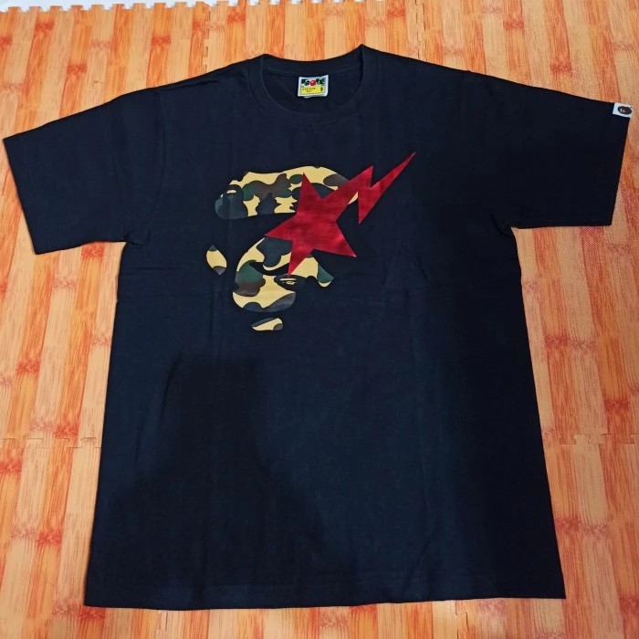 Original Authentic Kaos A Bathing Ape BAPE Tee Bapesta First Camo
