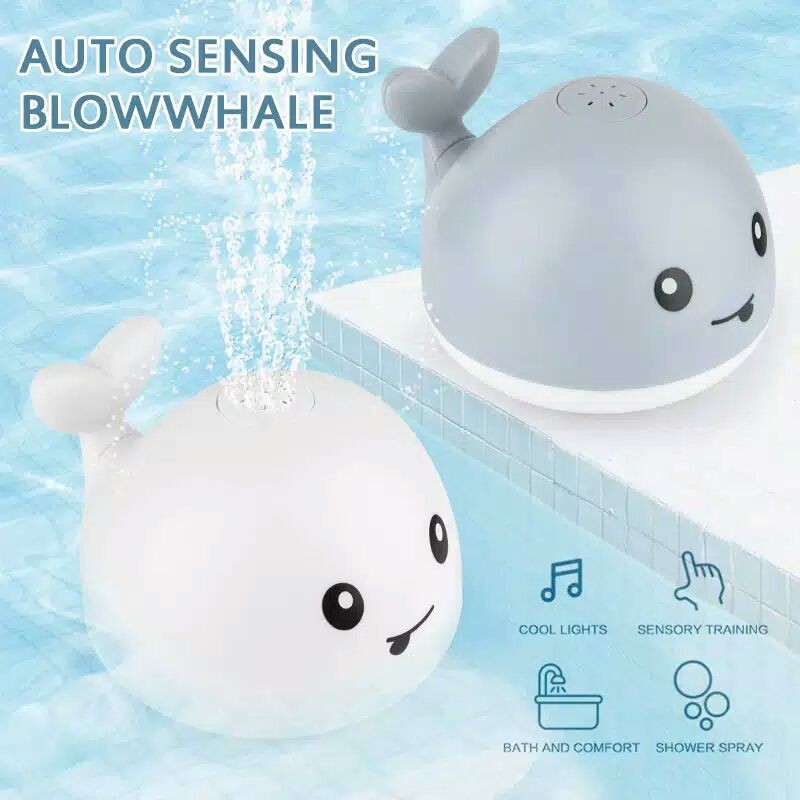 Mainan Mandi Anak ikan Paus atau Bath Toys Whale Spray