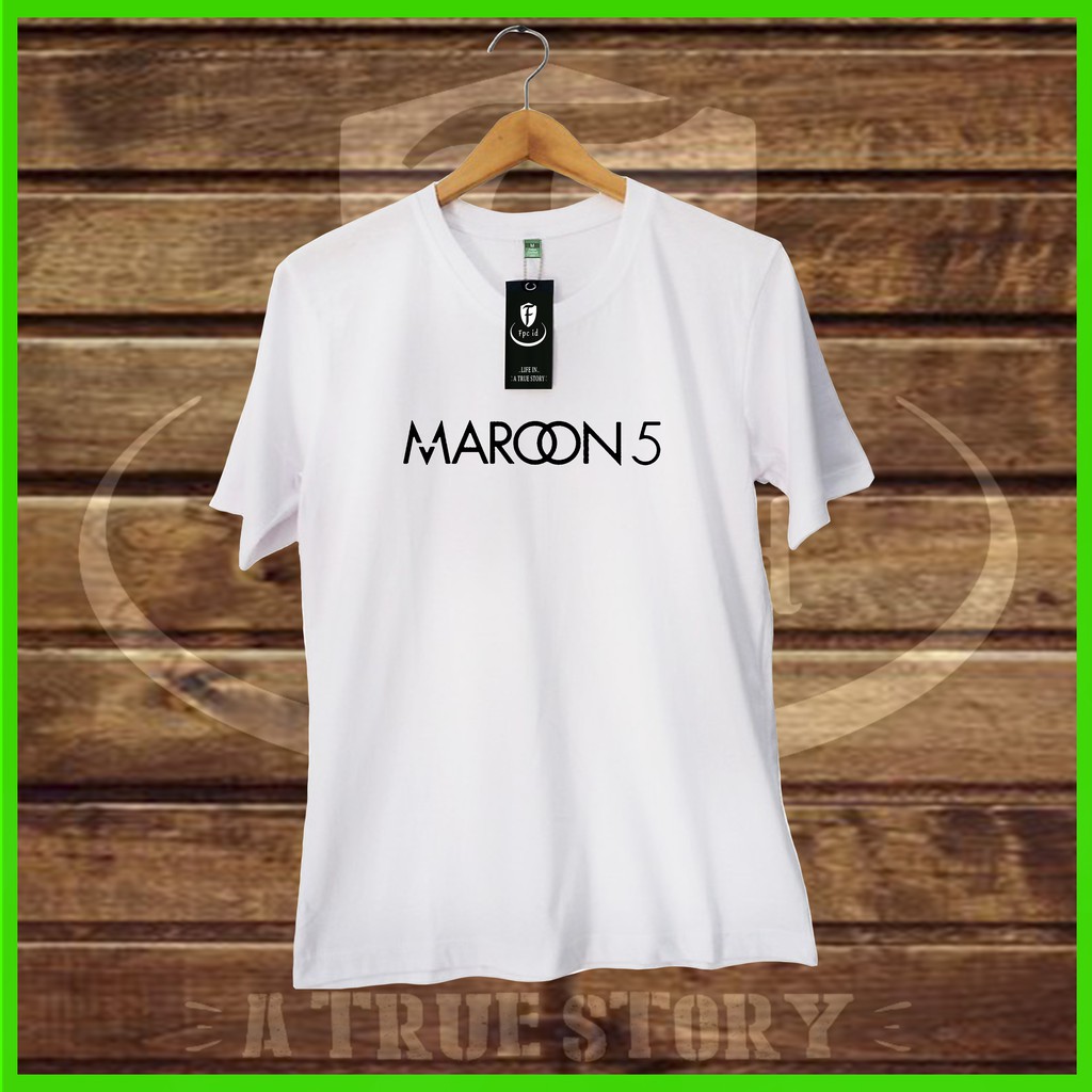  Kaos  Musik  Maroon 5 KAOS  DISTRO ORIGINAL  COTTON COMBED 