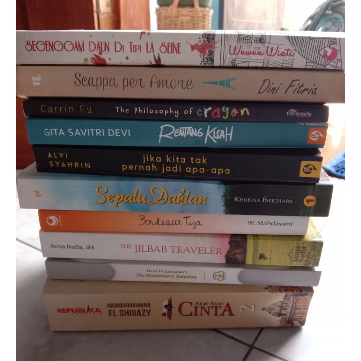 Novel Original Bekas , Sepatu Dahlan , Ayat-ayat Cinta 2 , Rentang Kisah