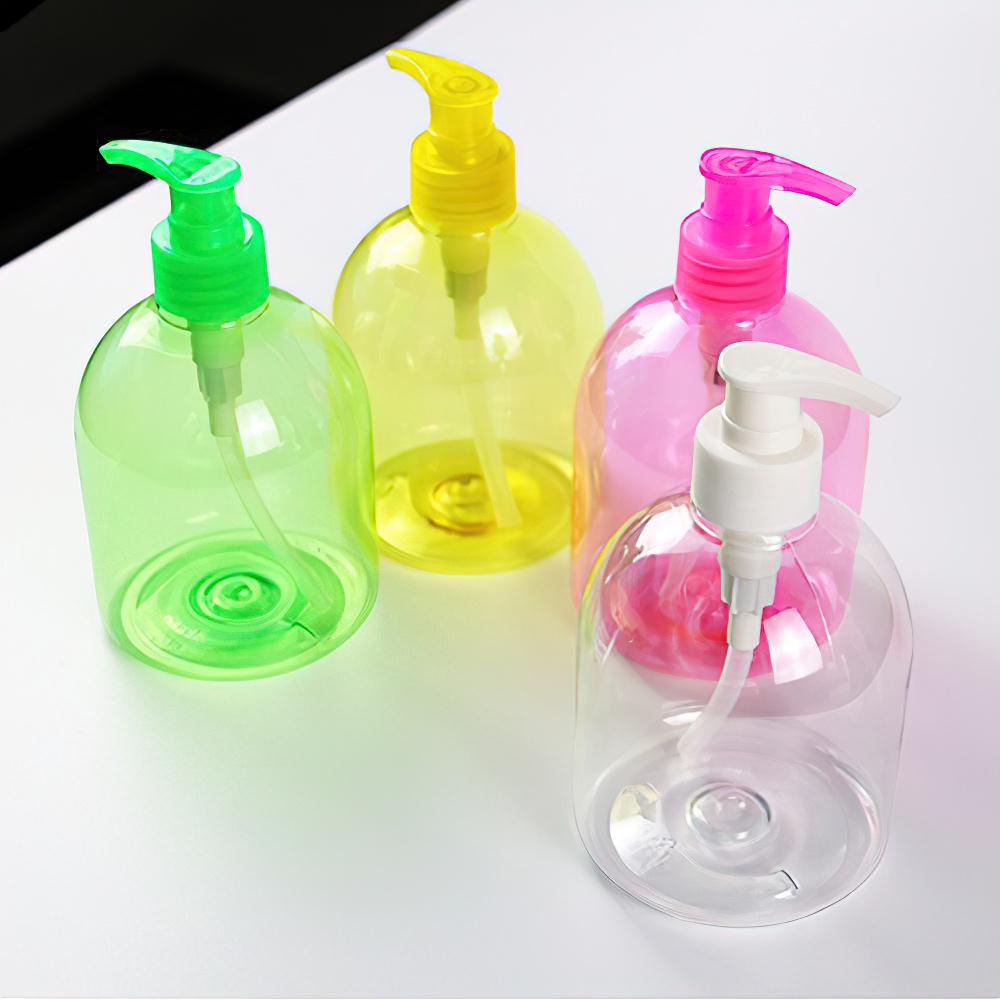 Botol Dispenser Sabun Cair / Sampo / Alkohol / Rambut 500ML Bahan Plastik Untuk Travel