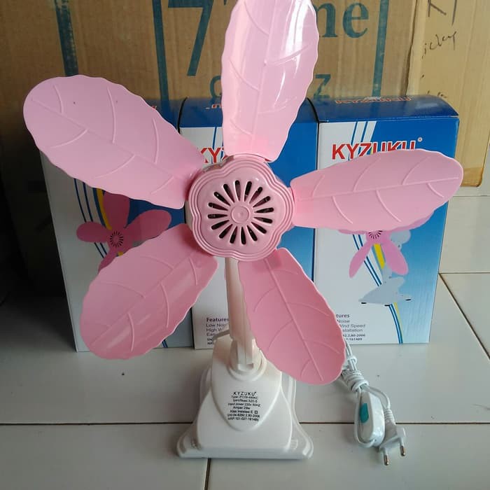 Kipas angin 3in1 kipas kyzuku jepit 29w bisa meja dan dinding 29 Watt 5 baling Pink 29watt 3in1 fan